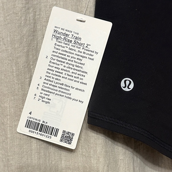 Lululemon 2” Wunder Under Black Athletic Shorts - Picture 2 of 3